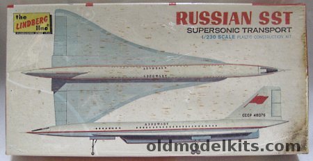 Lindberg 1/230 Tupolev Tu-144 SST - Aeroflot, 492-60 plastic model kit